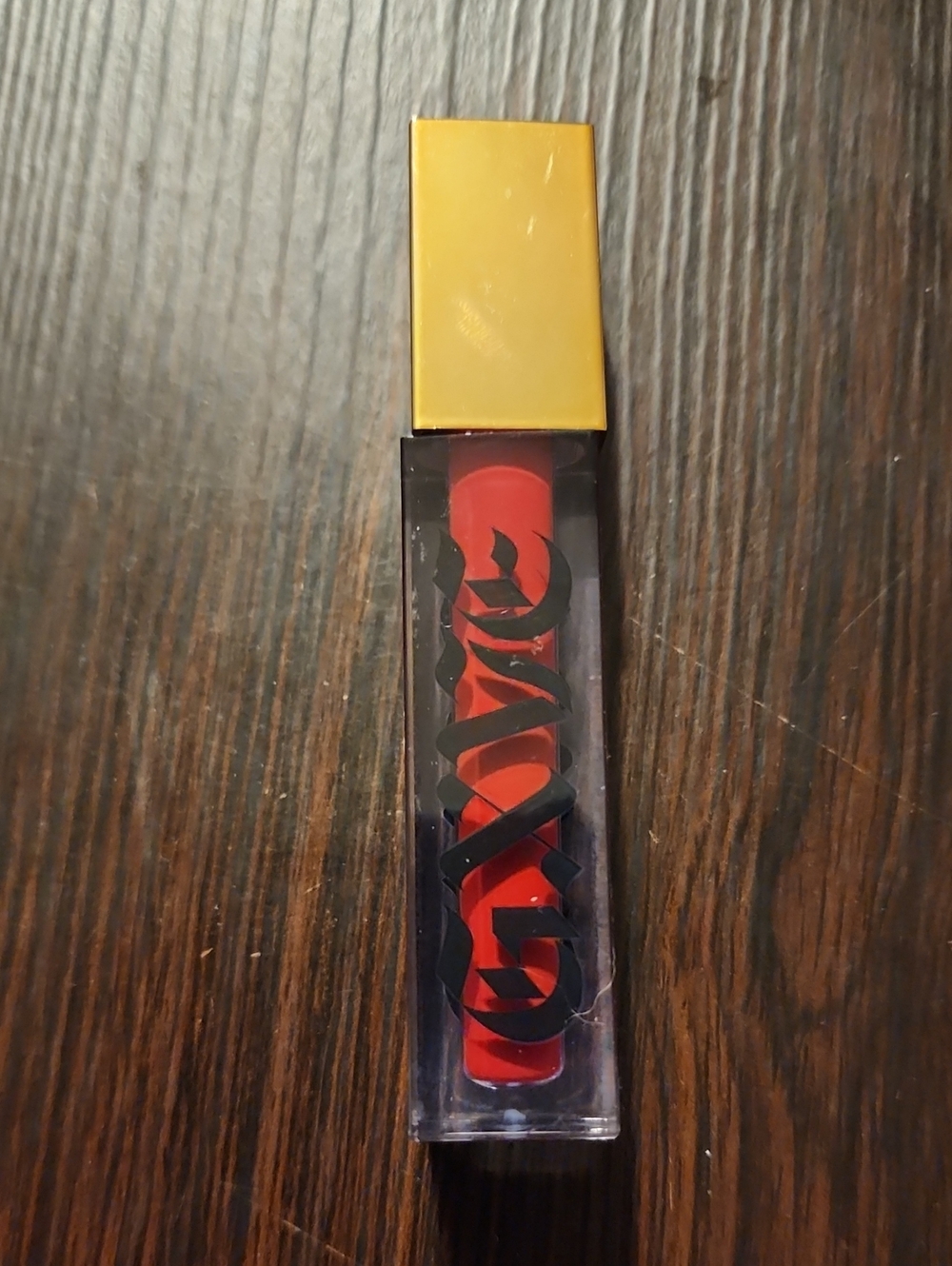 Bold Red Liquid Lipstick with Gold Cap - Shade Original Recipe